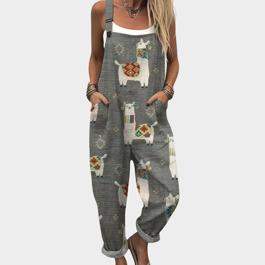 Amelia | Graues Lama-Boho-Strahlen