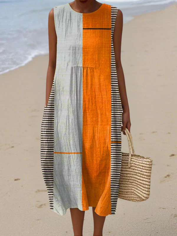May™ Colorblock-Midikleid