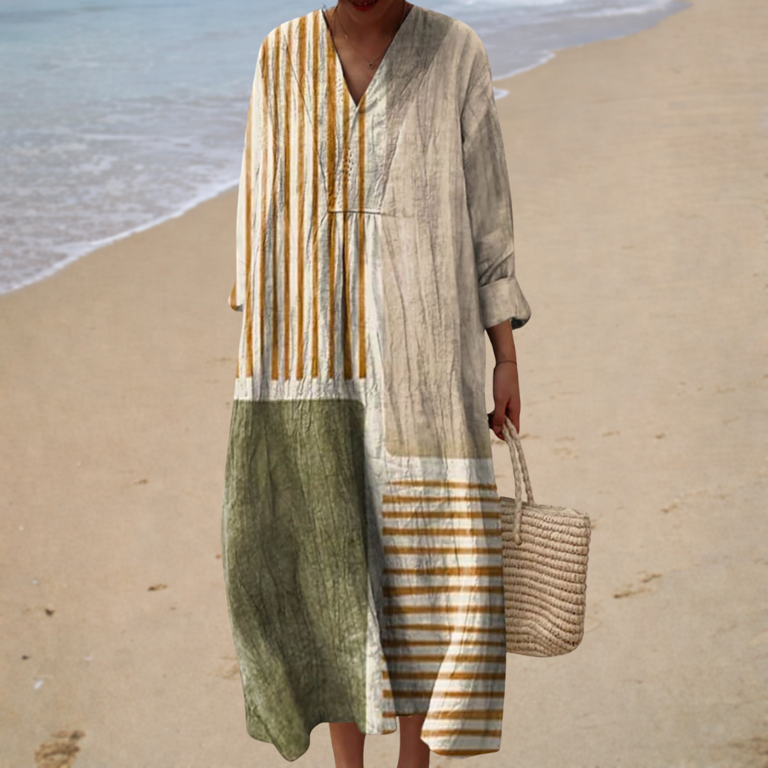 Vorteilhaftes bedrucktes Sommerkleid