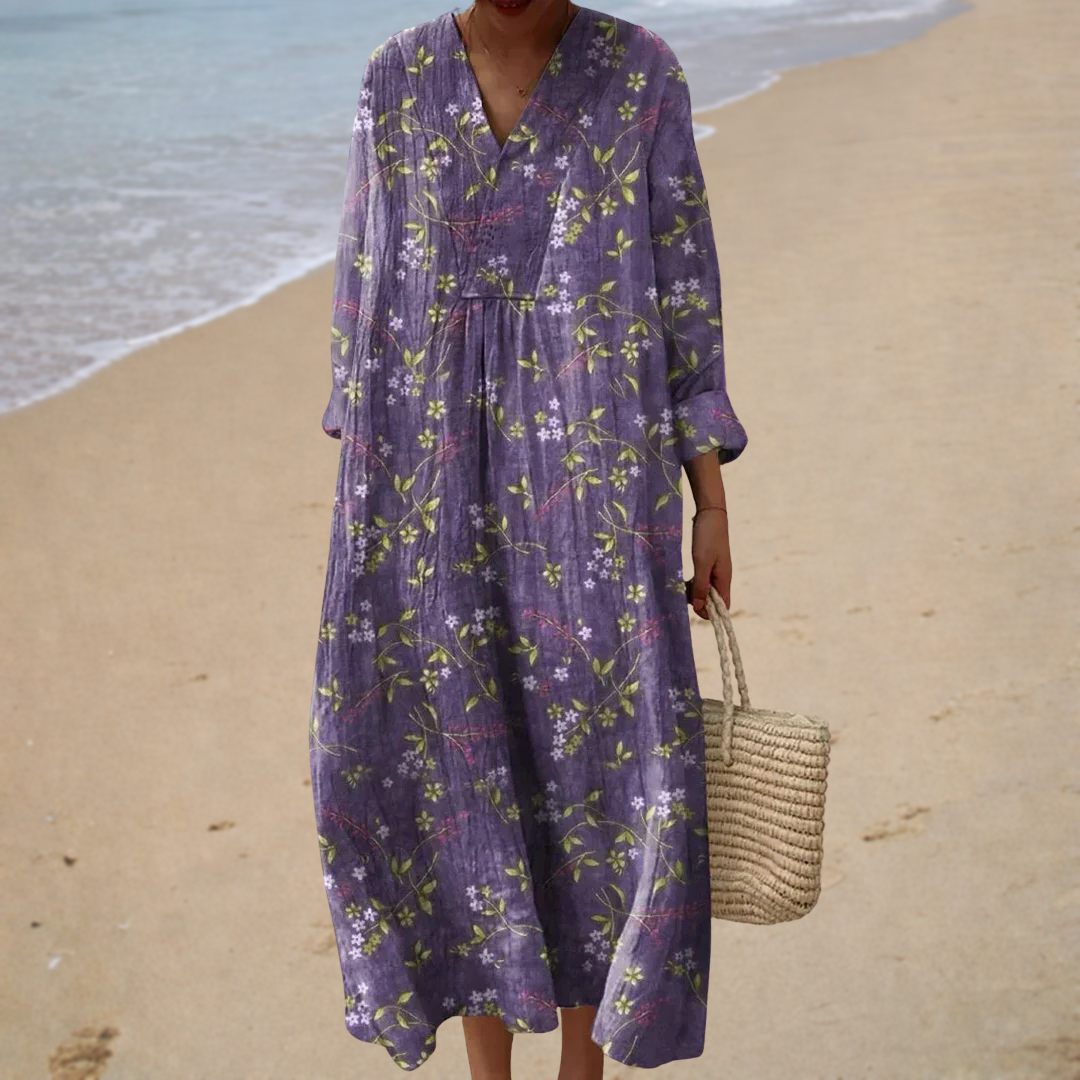 Vorteilhaftes bedrucktes Sommerkleid