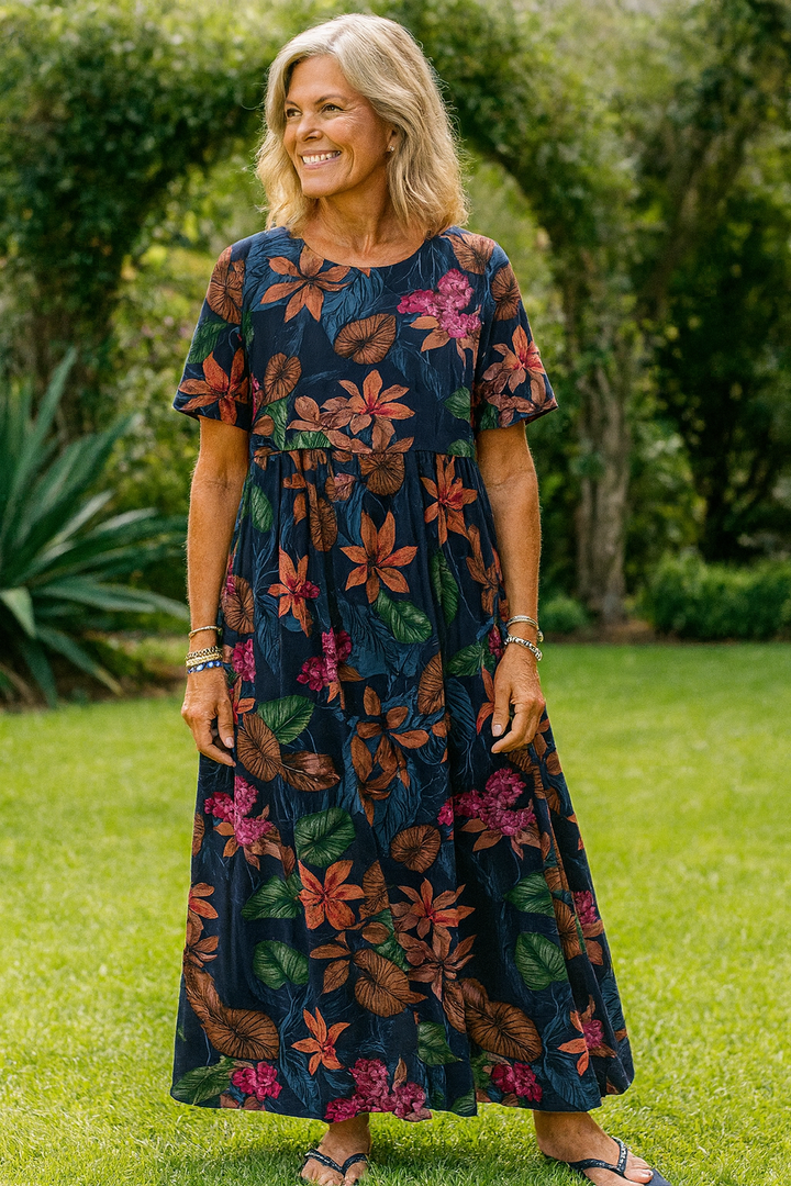 Masie | Luftiges Blumen-Maxikleid