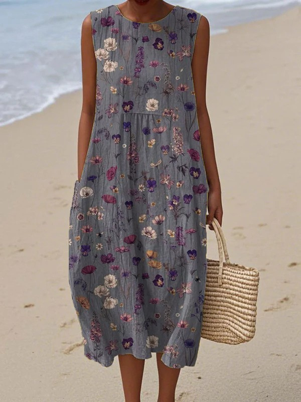 Gwen™ Blumen-Midikleid