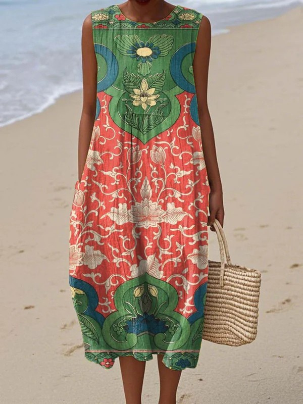 Vera™ Boho-Midikleid