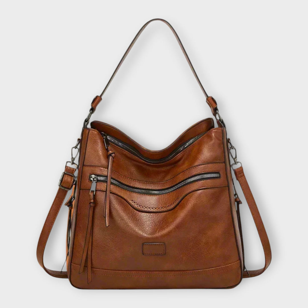 Olivia - Klassische Retro Schultertasche